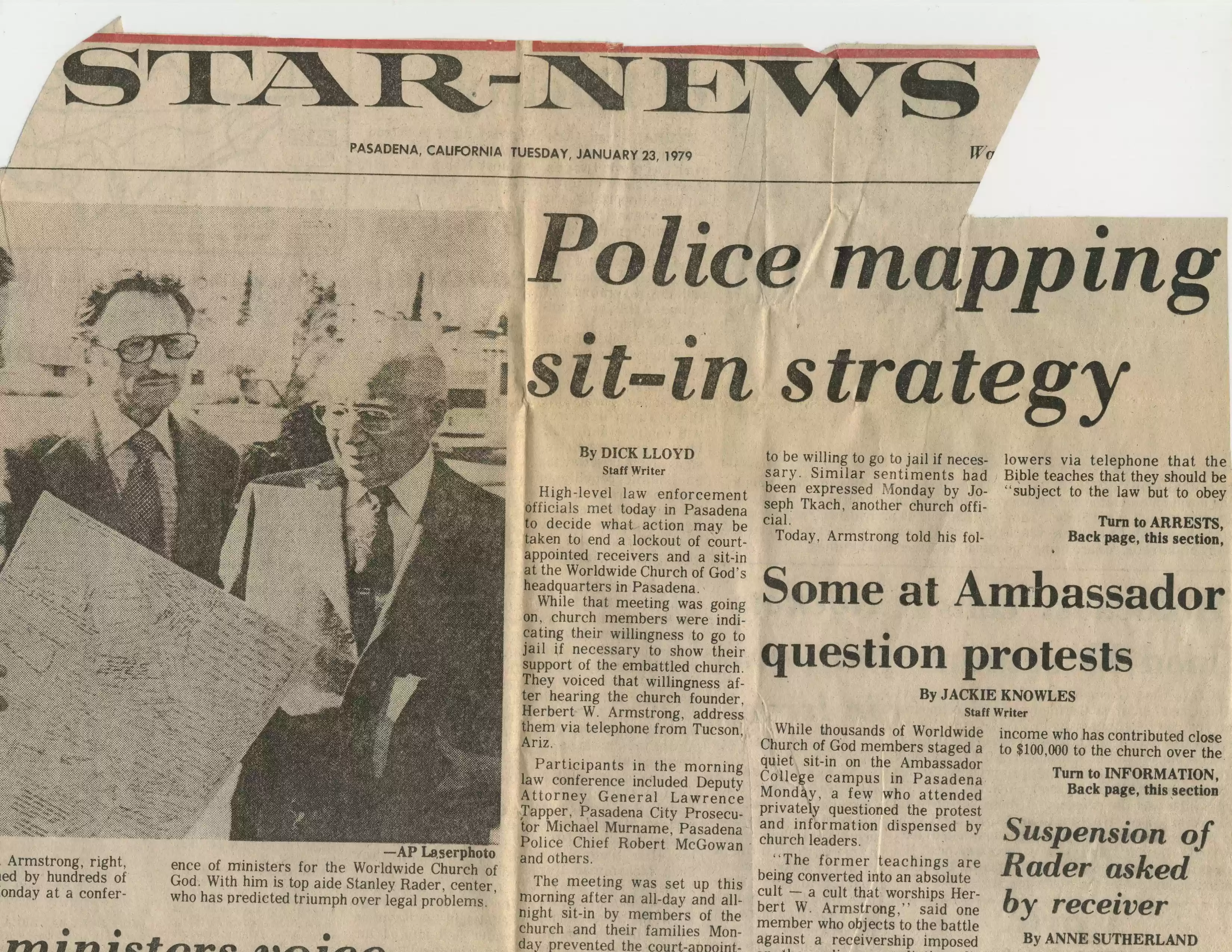 1. Pasadena Star News, 1-24-79